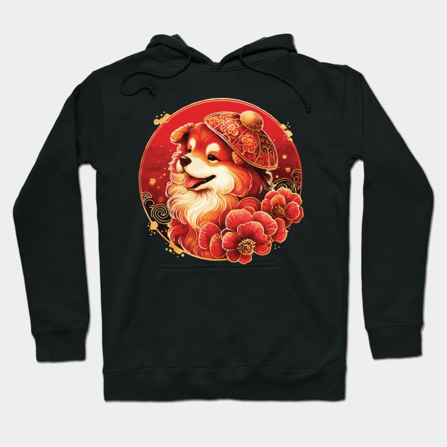 Chinese Zodiac Year of the Dog Hoodie by Heartsake